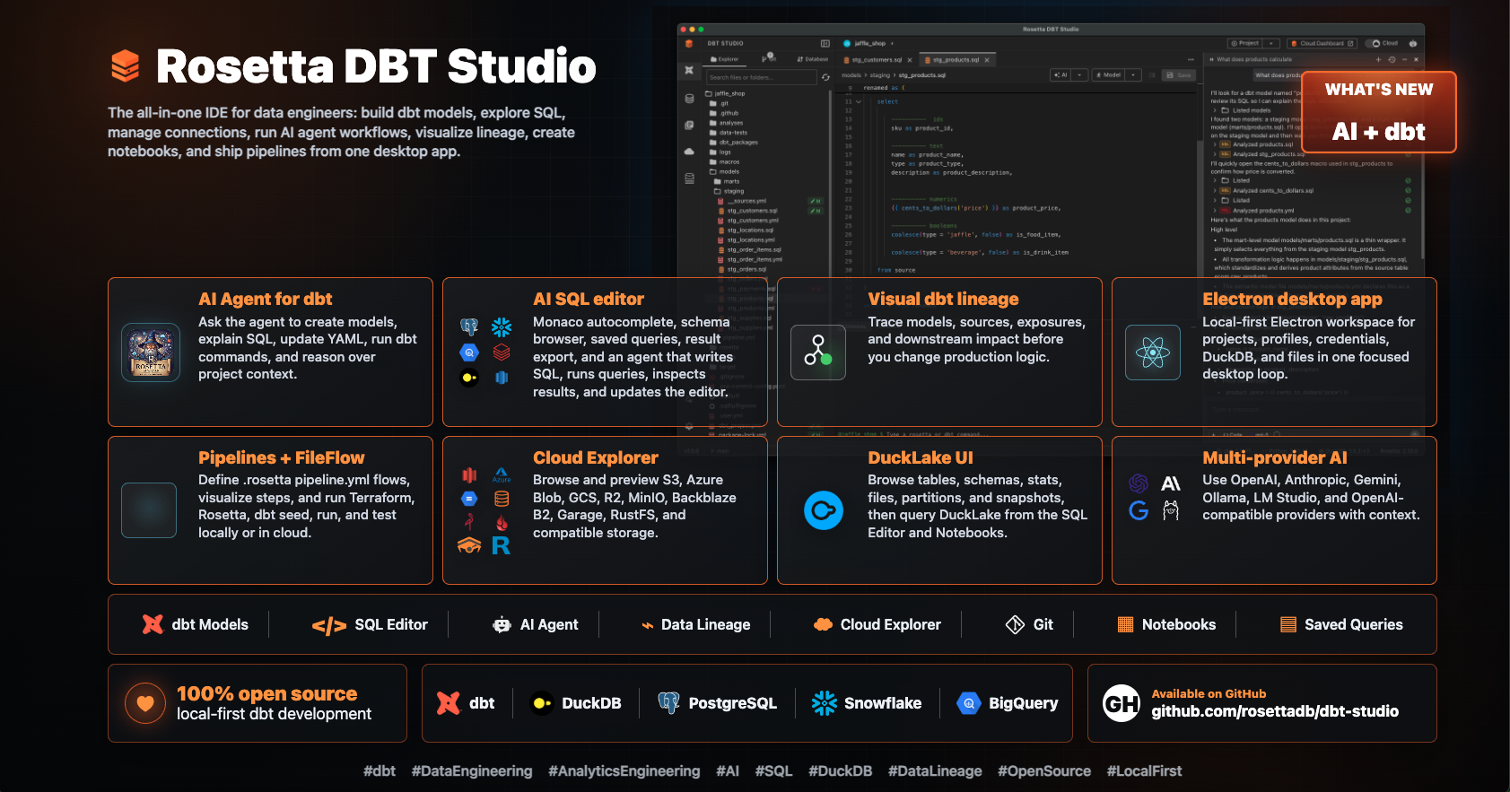 Rosetta DBT Studio preview